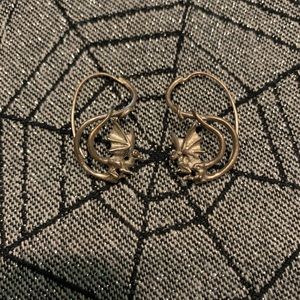 Silver Dragon Earrings